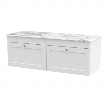 Classique 1200mm 2-Drawer Wall Hung Vanity Unit with Countertop