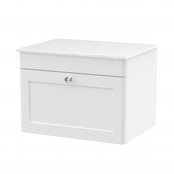 Classique 600mm 1-Drawer Wall Hung Vanity Unit with Countertop
