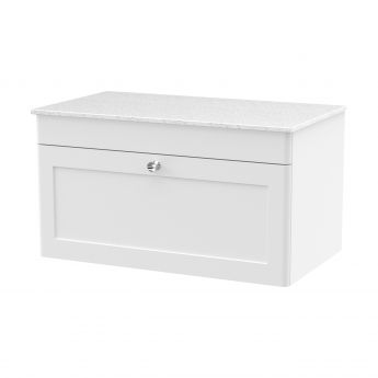 Classique 800mm 1-Drawer Wall Hung Vanity Unit with Countertop