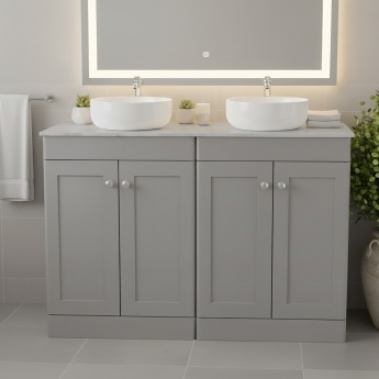 Classique 1200mm 4-Door Floor Standing Vanity Unit with Countertop