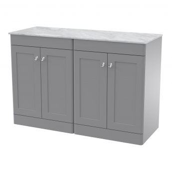 Classique 1200mm 4-Door Floor Standing Vanity Unit with Countertop