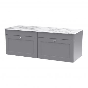 Classique 1200mm 2-Drawer Wall Hung Vanity Unit with Countertop