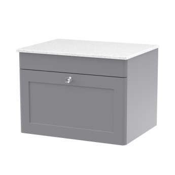 Classique 600mm 1-Drawer Wall Hung Vanity Unit with Countertop