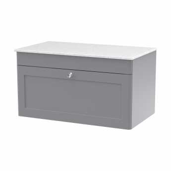Classique 800mm 1-Drawer Wall Hung Vanity Unit with Countertop