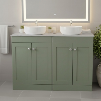 Classique 1200mm 4-Door Floor Standing Vanity Unit with Countertop