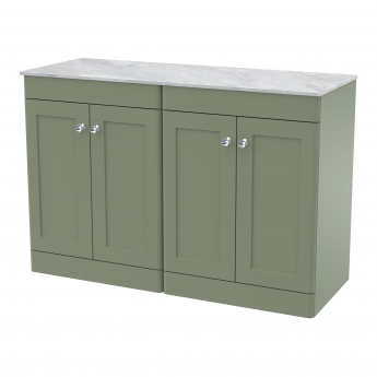 Classique 1200mm 4-Door Floor Standing Vanity Unit with Countertop