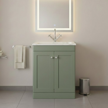 Classique 600mm 2-Door Floor Standing Vanity Unit with Stone Basin