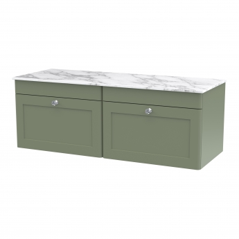 Classique 1200mm 2-Drawer Wall Hung Vanity Unit with Countertop