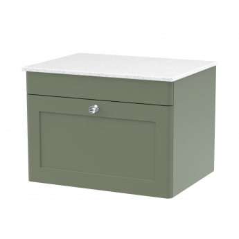 Classique 600mm 1-Drawer Wall Hung Vanity Unit with Countertop