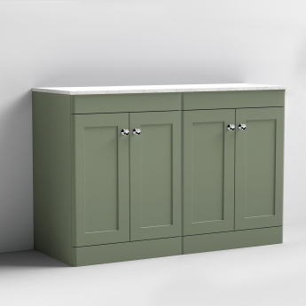 Classique 1200mm 4-Door Floor Standing Vanity Unit with Countertop