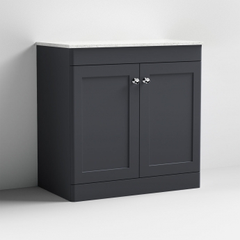 Classique 800mm 2-Door Floor Standing Vanity Unit with Countertop