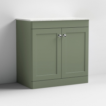 Classique 800mm 2-Door Floor Standing Vanity Unit with Countertop