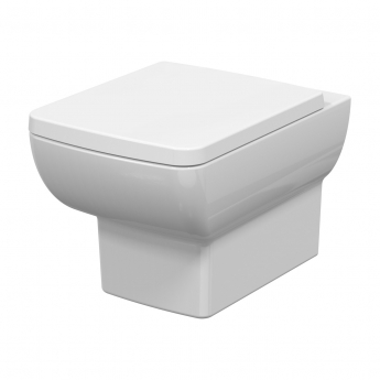 Nuie Cleo Square Wall Hung Toilet Pan - Excluding Seat