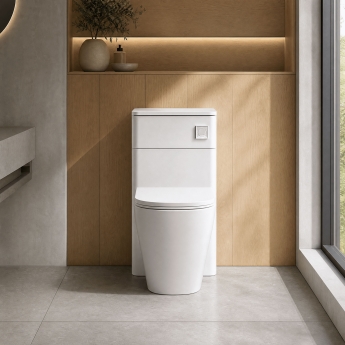 Nuie Core Back to Wall WC Toilet Unit 500mm Wide - Gloss White | Product Image