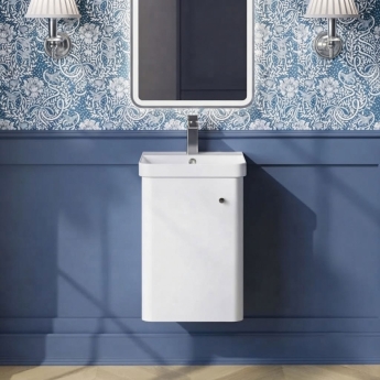 Core 400mm 1-Door Wall Hung Vanity Unit | Product Image