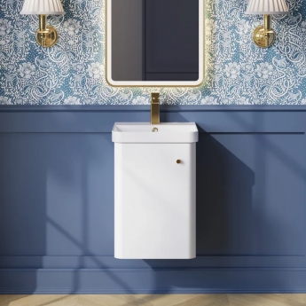 Core 400mm 1-Door Wall Hung Vanity Unit