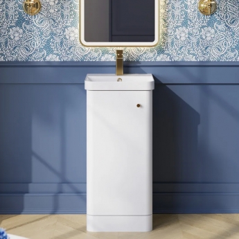 Core 400mm 1-Door Floor Standing Vanity Unit