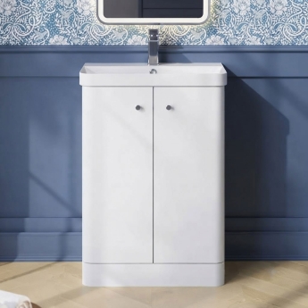 Core 600mm 2-Door Floor Standing Vanity Unit | Product Image