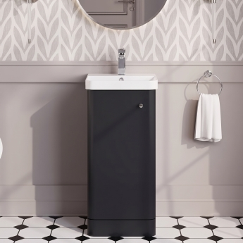 Core 400mm 1-Door Floor Standing Vanity Unit | Product Image