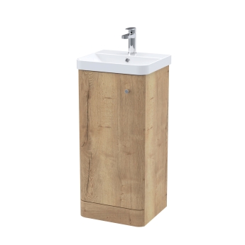Core 400mm 1-Door Floor Standing Vanity Unit | Product Image