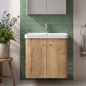Core 600mm 2-Door Wall Hung Vanity Unit | Product Image