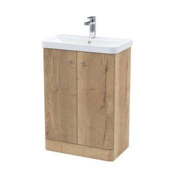 Core 600mm 2-Door Floor Standing Vanity Unit | Product Image