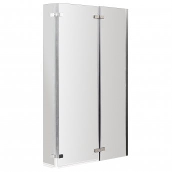 Nuie Cove L-Shaped Shower Bath Hinged Screen 1700mm x 700mm/850mm - Left Handed (inc Leg Set) | Product Image