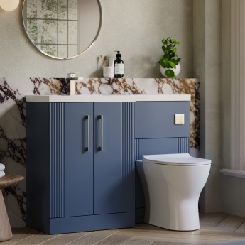 Deco 1100mm Combination Vanity Basin and Toilet Unit | Product Image