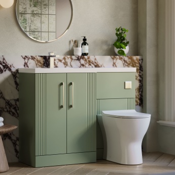 Deco 1100mm Combination Vanity Basin and Toilet Unit | Product Image