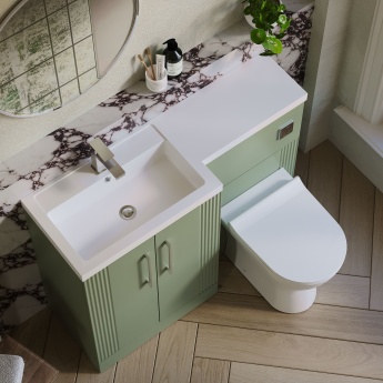Deco 1100mm Combination Vanity Basin and Toilet Unit | Product Image