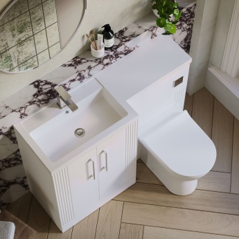 Deco 1100mm Combination Vanity Basin and Toilet Unit | Product Image