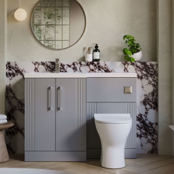 Deco 1100mm Combination Vanity Basin and Toilet Unit | Product Image