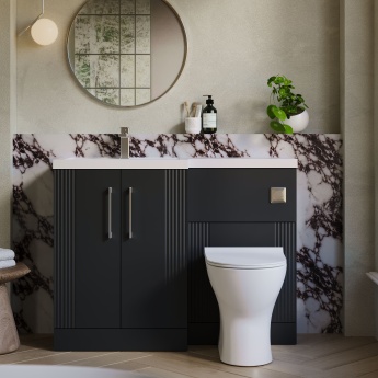 Deco 1100mm Combination Vanity Basin and Toilet Unit | Product Image