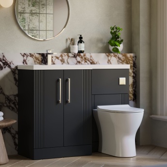 Deco 1100mm Combination Vanity Basin and Toilet Unit | Product Image