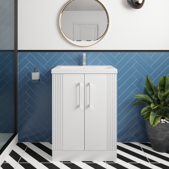 Deco 600mm 2-Door Floor Standing Vanity Unit