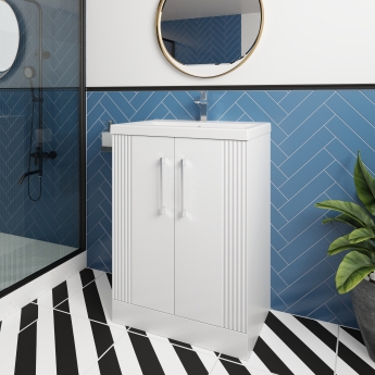 Deco 600mm 2-Door Floor Standing Vanity Unit