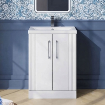 Deco 600mm 2-Door Floor Standing Vanity Unit | Product Image