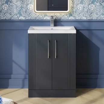Deco 600mm 2-Door Floor Standing Vanity Unit