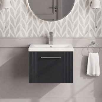 Deco 500mm 1-Drawer Wall Hung Vanity Unit | Product Image