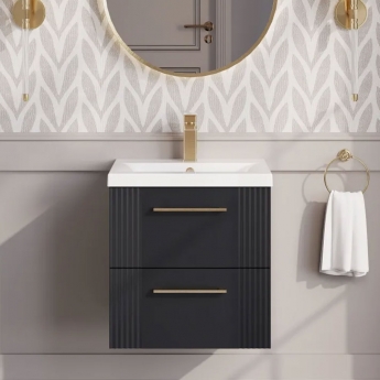 Deco 500mm 2-Drawer Wall Hung Vanity Unit