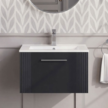 Deco 600mm 1-Drawer Wall Hung Vanity Unit | Product Image