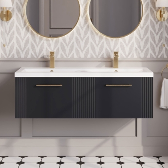 Deco Twin 1200mm 2-Drawer Wall Hung Vanity Unit | Product Image