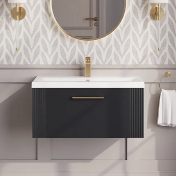 Deco 800mm 1-Drawer Wall Hung Vanity Unit