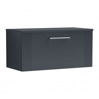 Deco 800mm 1-Drawer Wall Hung Vanity Unit with Countertop