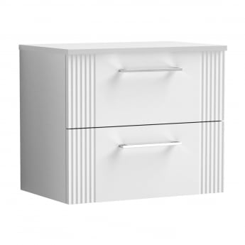 Deco 600mm 2-Drawer Wall Hung Vanity Unit with Countertop