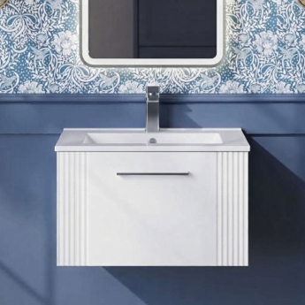 Deco 600mm 1-Drawer Wall Hung Vanity Unit | Product Image