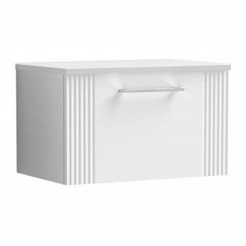 Deco 600mm 1-Drawer Wall Hung Vanity Unit with Countertop