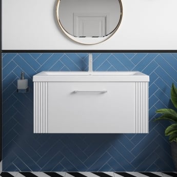 Deco 800mm 1-Drawer Wall Hung Vanity Unit