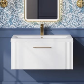 Deco 800mm 1-Drawer Wall Hung Vanity Unit