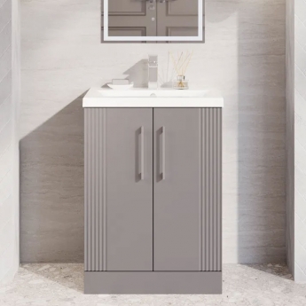 Deco 600mm 2-Door Floor Standing Vanity Unit
